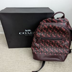 Horse and Carriage Print Large Coach Backpack